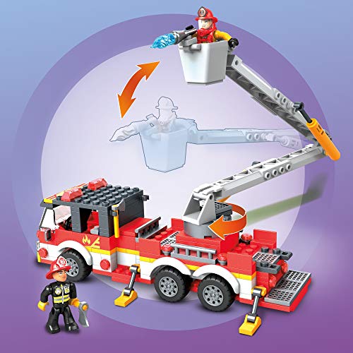 Mega Construx- Camión de Bomberos, Juguete de Bloques de construcción para niños + 5 años (Mattel GLK54)