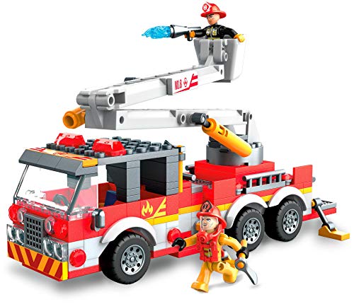 Mega Construx- Camión de Bomberos, Juguete de Bloques de construcción para niños + 5 años (Mattel GLK54)