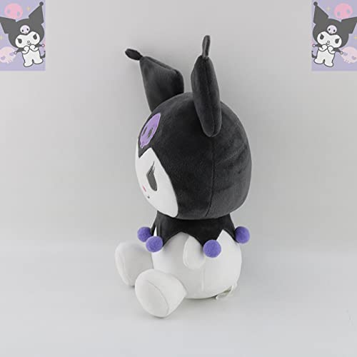 MELVW Kawaii Kuromi Plushie, Anime Little Devil Cartoon Series Peluches, Lovely Kuromi Sanrio Figuras Muñecas Cosplay Regalo para Fans Niños-B