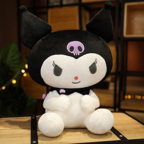 MELVW Kawaii Kuromi Plushie, Anime Little Devil Cartoon Series Peluches, Lovely Kuromi Sanrio Figuras Muñecas Cosplay Regalo para Fans Niños-B