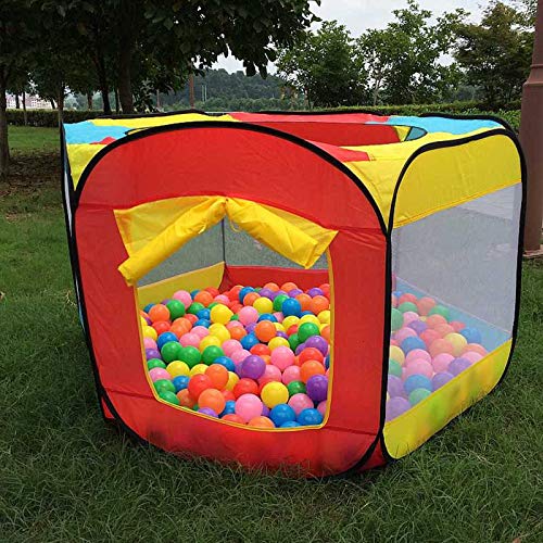 MHBY Tienda de campaña, Juego portátil para niños Tienda de campaña para niños Piscina de Bolas de océano al Aire Libre Interior Gadgets Plegables Castillo de Juguete habitación de bebé casa