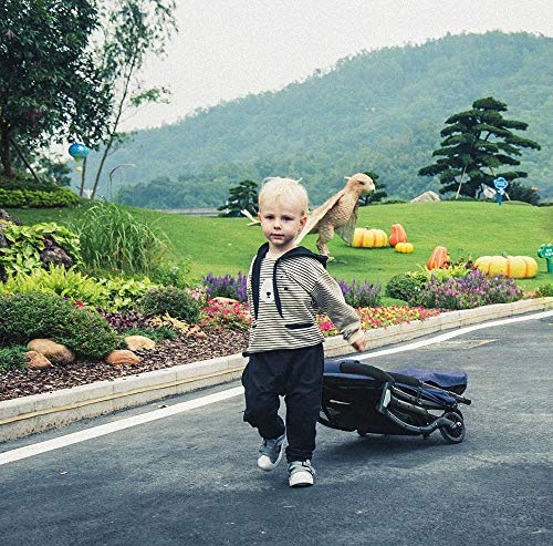 Miarui Ligera Cochecito de Bebé Plegable Sillita compacta y Deportiva Silla de Paseo portatil para avión Multifuncional Plegado fácil con una Mano Sistema de arnés de 5 Puntos para 0-3 años,Gris