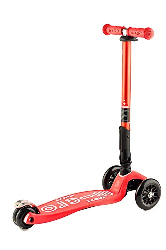 Micro® Maxi Deluxe Plegable, El Original. Patinete 3 Ruedas, 5-12 Años, Peso 2,5kg, Carga Máx 70Kg, Altura 67-91 cm, Plataforma Antideslizante Polipropileno (Rosa Coral, Única)