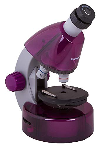 Microscopio Levenhuk LabZZ M101 Amethyst/Amatista para Niños, con Kit de Experimentos – Elija Su Color Favorito