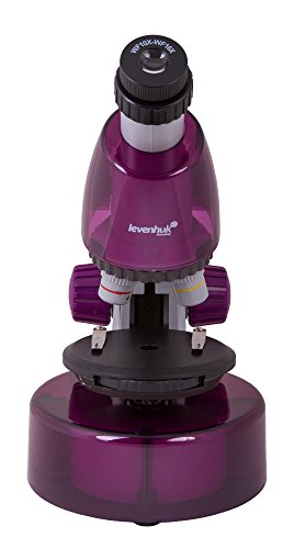 Microscopio Levenhuk LabZZ M101 Amethyst/Amatista para Niños, con Kit de Experimentos – Elija Su Color Favorito