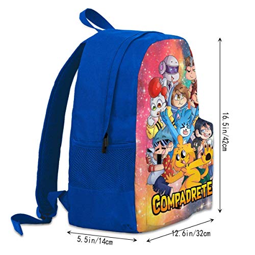 Mikec-Rack 3D Impresión Anime/Mochila de Dibujos Animados, Mochilas Escolares Personalizadas para niños