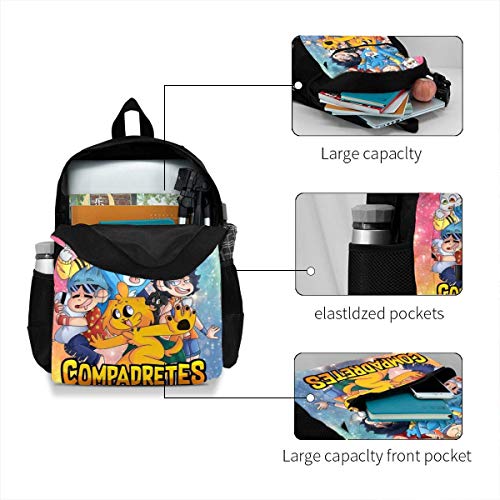 Mikec-Rack 3D Impresión Anime/Mochila de Dibujos Animados, Mochilas Escolares Personalizadas para niños