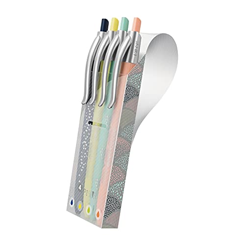 MILAN® Pack botella isotérmica, bolígrafos de colores y libreta serie Silver