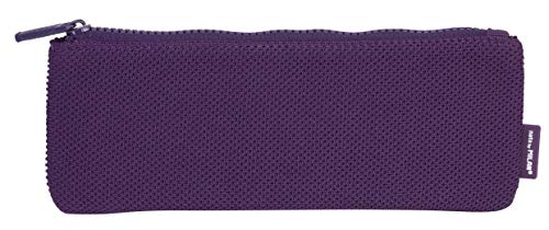 MILAN Portatodo Pequeño Plano Knit Deep Purple Estuches, 23 cm, Morado