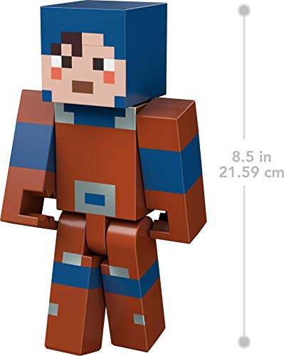 Minecraft Dungeons Hex Figura de fusión, cofre con juguete con accesorios, regalo para niños +6 años (Mattel GVV15)