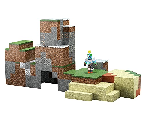 Minecraft Set de juego sostenible con figura y accesorios para construir, juguete para niños +6 años (Mattel GYB91)