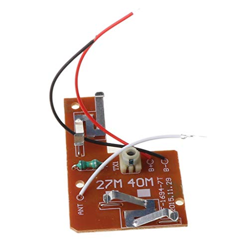 MINGSTORE 4CH RC Control Remoto 27MHz Circuito PCB Transmisor y Placa receptora con Sistema de Radio de Antena para Coche, camión de Juguete