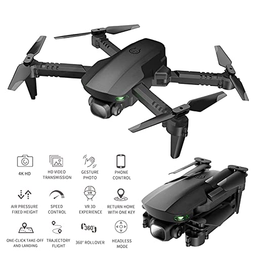 Mini Drone con cámara 4k Gimbal para Adultos Drone Modo sin Cabeza Control Remoto Largo Alcance 31 Minutos Vuelo Visión Nocturna Control Remoto GPS Cámara de Ultra Alta definición 4K Transmisión de i