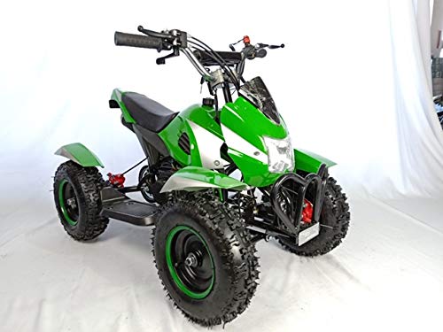 Mini quad de gasolina con motor de 49cc de 2 tiempos -ATV07 COBRA. / Mini quad para niños de 4 a 10 años/miniquad infantil (VERDE)