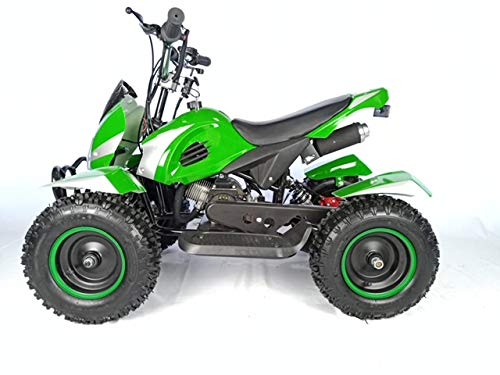 Mini quad de gasolina con motor de 49cc de 2 tiempos -ATV07 COBRA. / Mini quad para niños de 4 a 10 años/miniquad infantil (VERDE)