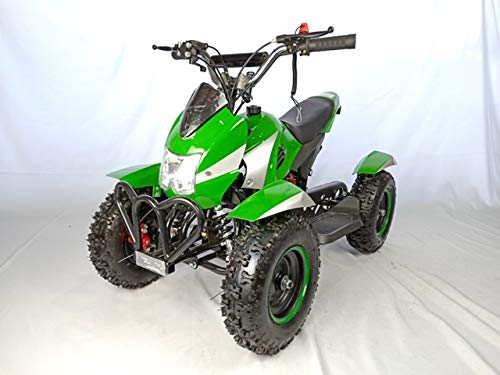 Mini quad de gasolina con motor de 49cc de 2 tiempos -ATV07 COBRA. / Mini quad para niños de 4 a 10 años/miniquad infantil (VERDE)