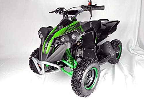 Mini quad de gasolina con motor de 49cc de 2 tiempos -ATV17 KING KONG. / Mini quad para niños de 5 a 12 años/miniquad infantil (VERDE)