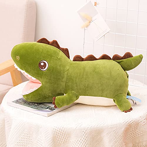 MKZHANG 45 cm Lindo Dinosaurio Calentador de Manos muñeco de Peluche Almohada de Mano de Peluche para niños y niñas Regalos de cumpleaños de Vacaciones Juguete de Peluche 45 cm aspisture