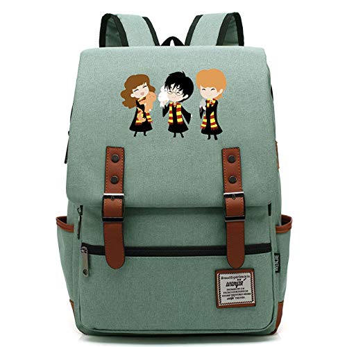 MMZ Niñas Mochilas Lindas Bolsas de Harry Potter Hogwarts Niños Bolsas de Libros de Aprendizaje Informal L # 33