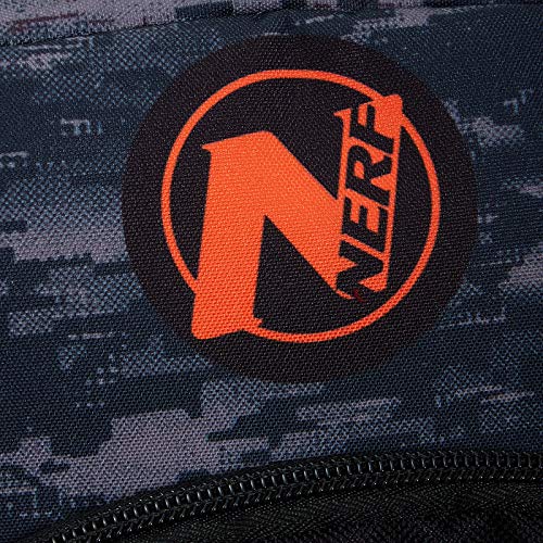 Mochila Nerf Nation para niños con diseño de camuflaje, mochila escolar, Negro (Negro) - MNCK10325