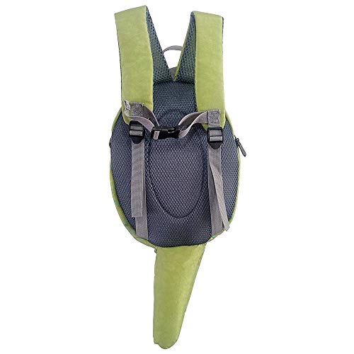 Mochila para Niños Día Festivo Guardería Primaria Escuela Bolsa Niño Niña Mochila Viaje Paquete Correa Anti-Perdida Mochila para Niñas Ligero y Duradero Dinorsoer 3D Verde