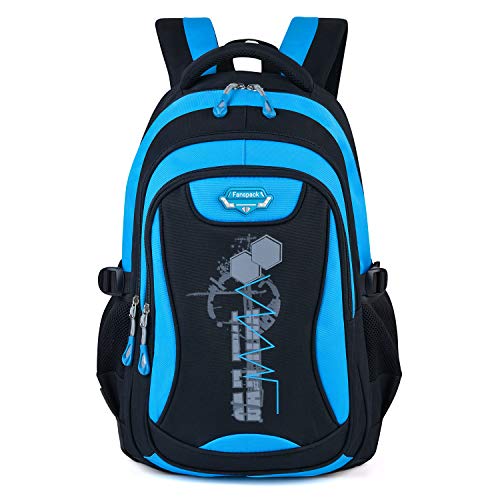 Mochilas Escolares, Fanspack Mochila Escolar para niños Mochila Colegio para niñas Mochilas de Viaje para Mochila Infantil Juveniles Adolescentes (Azul Cielo)