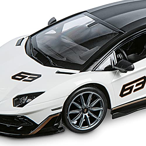 Mondo Motors 63608 - Lamborghini SVJ - Modelo a Escala 1:14 - hasta 20 km/h de Velocidad - Coche de Juguete para niños