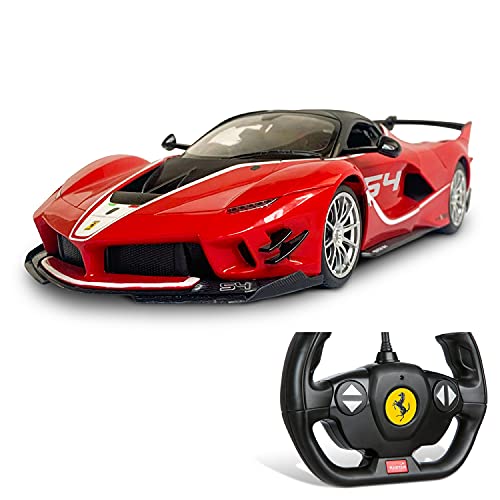 Mondo Motors – Coche teledirigido Ferrari R/C – Modelo FXXX K EVO a Escala 1/14 – Coche de Juego para niño – 63596