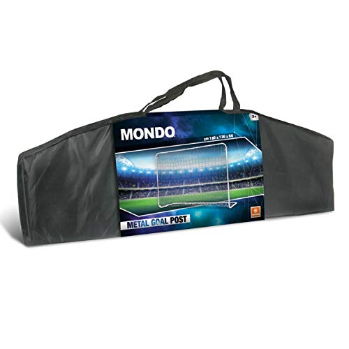 Mondo - Portería metálica de fútbol, con Bolsa, 180 x 120 x 60 cm (18303)