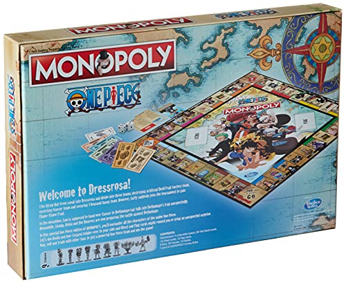 Monopoly- One Piece Juego de Mesa de una Pieza, Individual (036948)