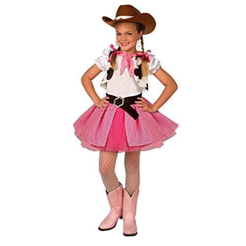 MORPH Costumes Disfraz Cowgirl Niña En Rosa, Disfraz Carnaval Disponible En Talla S