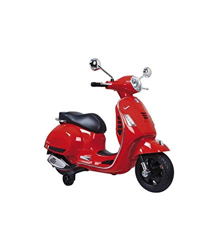 Moto Vespa Roja Eléctrica para Niños