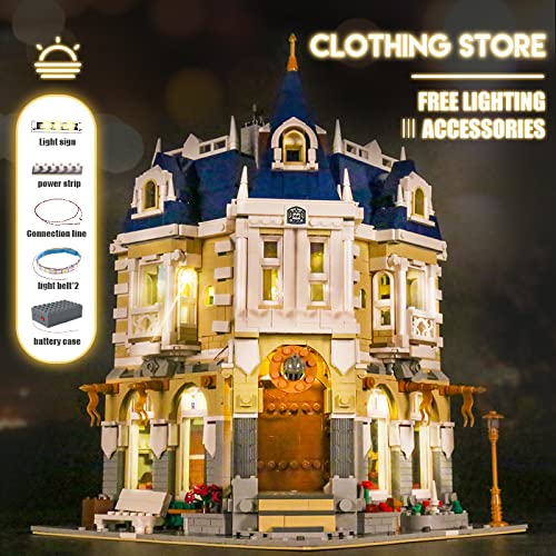 Mould King 11005 Kits de construcción de Tienda de Disfraces, Juego de Bloques de construcción Moc para Construir, Regalo para entusiastas de niños / Adultos (2805 Piezas, con luz)