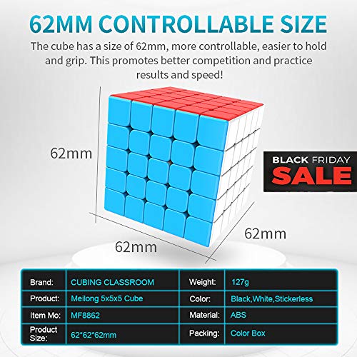 Moyu SOKOYO Meilong M magnético 2x2 3x3 Cubo mágico 4x4 5x5 Stickerless Speed Cube Magnet Puzzle Cube 2x2x2 3x3x3 4x4x4 5x5x5 (5x5x5)