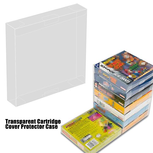 mumisuto Protectores de Juegos en Caja, 10 Piezas de Funda Protectora de plástico Transparente a Prueba de arañazos para Nintendo Game Boy GBA Tamaño del Juego en Caja 5.0 * 5.0 * 0.98in