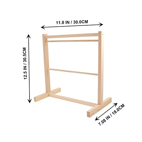 Muñeca en Miniatura Ropa Puesta de Perchero: Mini Abrigo Muñeca Muñeca Rack Miniatura Modelo Miniatura Decoración Muñeca de Madera Muebles Accesorios para Muñecas Suministros