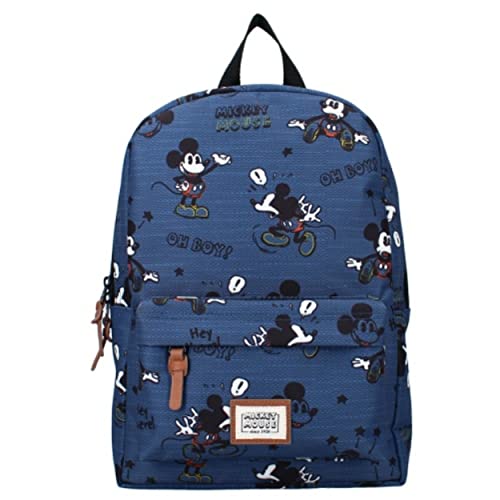 mybagstory - Mochila - Mickey Mouse - Disney - Niño - Escuela - Primaria - Colegio - Mochila unisex - Talla 33 cm - Tirantes ajustables