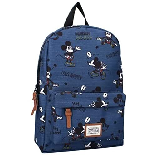 mybagstory - Mochila - Mickey Mouse - Disney - Niño - Escuela - Primaria - Colegio - Mochila unisex - Talla 33 cm - Tirantes ajustables