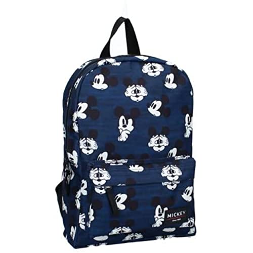 mybagstory - Mochila - Mickey Mouse - Disney - Niño - Escuela - Primaria - Maternelle - Guardería - Guardería - Mochila unisex - Talla 33 cm - Tirantes ajustables