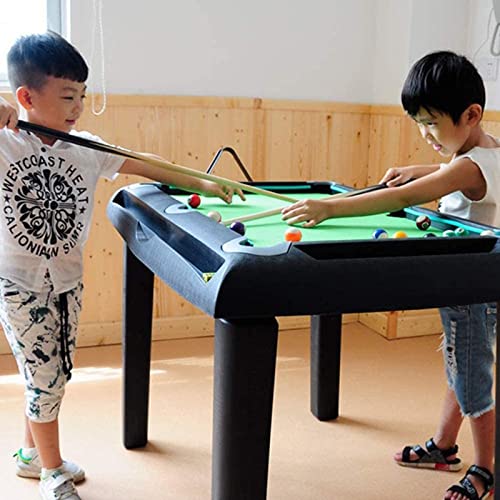 MYRCLMY Mesa de Billar para niños, Mesa de Snooker Juego Interactivo con 15 Bolas / 1 Cue Bola / 2X señales, para en el Interior y al Aire Libre Mesa Piscina Deporte Deporte Arcade Juegos