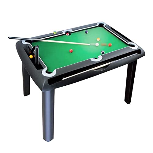 MYRCLMY Mesa de Billar para niños, Mesa de Snooker Juego Interactivo con 15 Bolas / 1 Cue Bola / 2X señales, para en el Interior y al Aire Libre Mesa Piscina Deporte Deporte Arcade Juegos