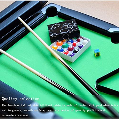 MYRCLMY Mesa de Billar para niños, Mesa de Snooker Juego Interactivo con 15 Bolas / 1 Cue Bola / 2X señales, para en el Interior y al Aire Libre Mesa Piscina Deporte Deporte Arcade Juegos