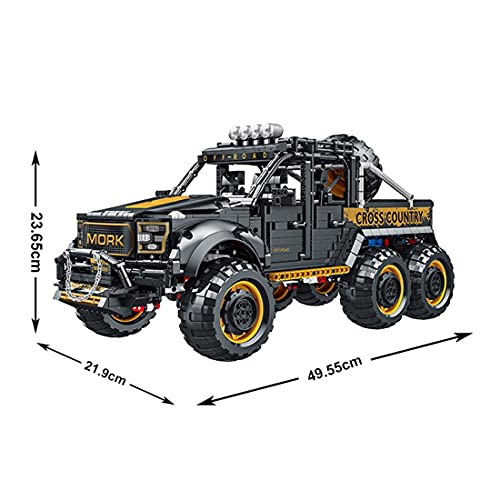 Myste Técnica 42126 - Coche todoterreno para Ford F-150 Raptor, 3218 bloques de construcción 6 x 6 Offroader Buggy SUV con bloques de construcción compatible con Lego Technic 42126