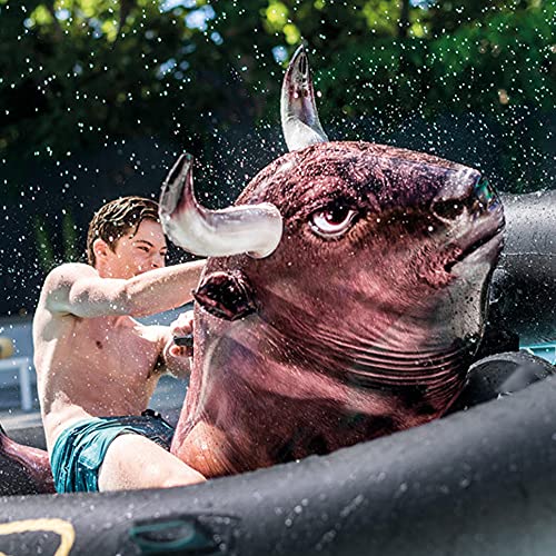 N / B Cojín Flotante de torero Inflable Grande, Amortiguador de Aire Piscina, flotadores al Aire Libre Parque acuático al Aire Libre Playa de la Playa para niños Adulto, Negro