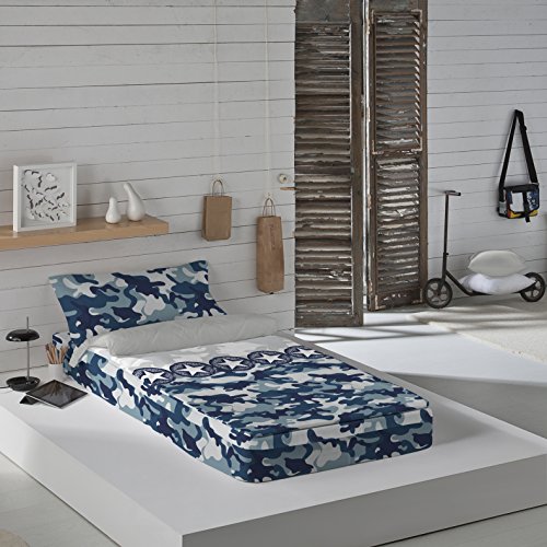 NATURALS Army-Saco nórdico para Cama de 90 cm (sin Relleno), Estampado (175901)