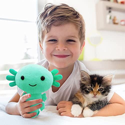 NAUXIU Axolotl Plushie,Ajolote Peluche Kawaii,Peluche Axolotl,Axolotl Plush,MuñEca De Salamandra De Peluche para NiñOs,Cute Figure Throw Pillow Stuffed Anime Characters Plush Doll Toys