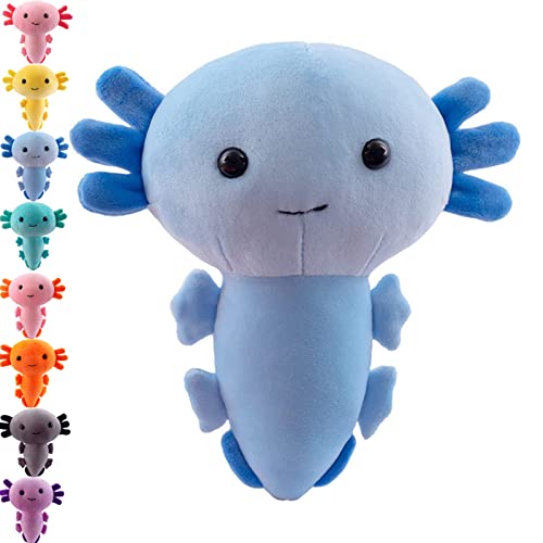 NAUXIU Axolotl Plushie,Ajolote Peluche Kawaii,Peluche Axolotl,Axolotl Plush,MuñEca De Salamandra De Peluche para NiñOs,Cute Figure Throw Pillow Stuffed Anime Characters Plush Doll Toys