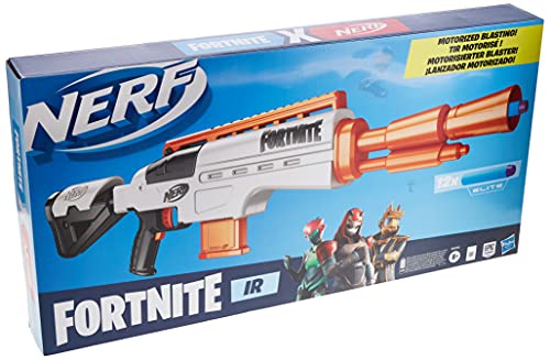 Nerf IR Motorized Réplica Fortnite Blaster-Clip extraíble de 6, 12 Dardos Oficiales Elite (Hasbro E9392)