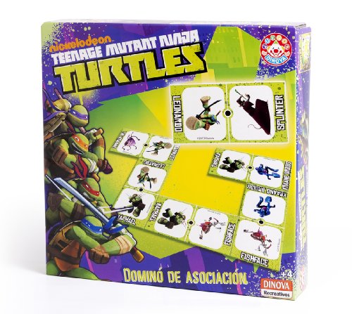 Nickelodeon - Tortugas Ninja, dominó de asociación (Dinova D0559001)