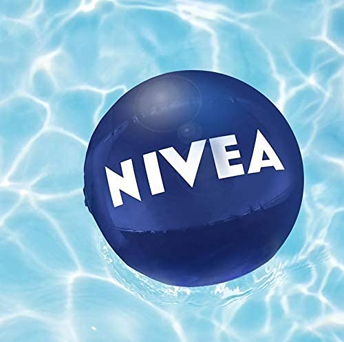 NIVEA Pelota de Playa Inflable e Impermeable, Pelota de Aire Resistente al Sol, balón Hinchable para el Verano, tamaño único, 1 Pelota de 30 cm de diámetro, diversión en el Agua para niños y Adultos